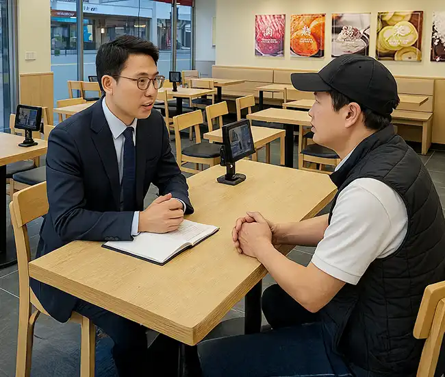 매출 전략을 AI가 자동 제안하고 예상 손익을 산출하는 한촌설렁탕의 혁신적인 AI 경영진단 시스템.